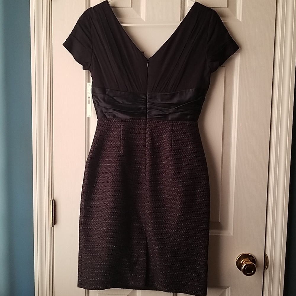 NWT Antonio Melani Laura Navy Fall Roses dress - Picture 4 of 5